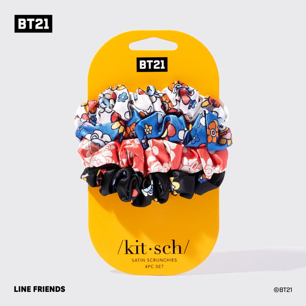 Kitsch x BT21 Satin Hair Scrunchies Hair Ties