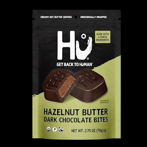 Hu Kitchen Hazelnut Butter Dark Chocolate Bites, 78g