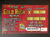 Gold Rush Mult #257 Florida Lottery Ticket