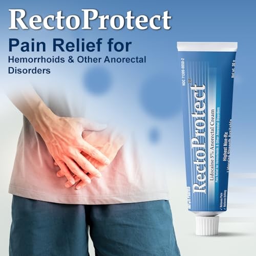 Akron Pharma Topical Numbing Cream for hemorroids with Lidocaine 5% - 30g