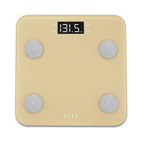 Elle Digital Body Weight Scale with BMI Analyzer, Gold, 400 lb Capacity