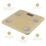Elle Digital Body Weight Scale with BMI Analyzer, Gold, 400 lb Capacity