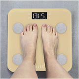 Elle Digital Body Weight Scale with BMI Analyzer, Gold, 400 lb Capacity