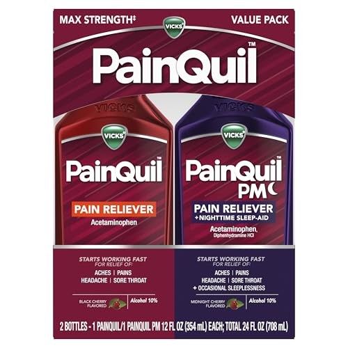 Vicks PainQuil Day/Night Acetaminophen Combo Pack, 24 OZ