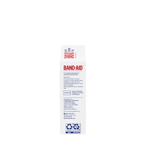 Band-Aid Brand Skin-Flex Adhesive Bandages, Assorted Sizes, 60 CT