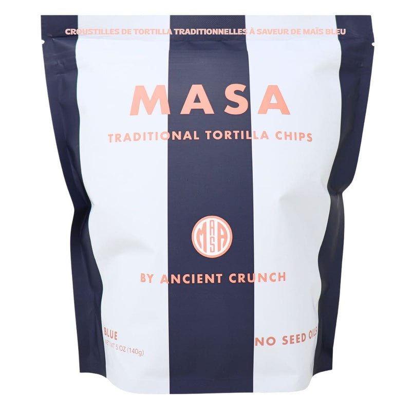 Ancient Crunch Masa Traditional Tortilla Chips Blue, 140g