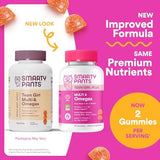 SmartyPants Teen Girl Plus Multivitamin & Omegas Gummies with Vitamin C, D3, B12 & Zinc Mango Orange 60ct