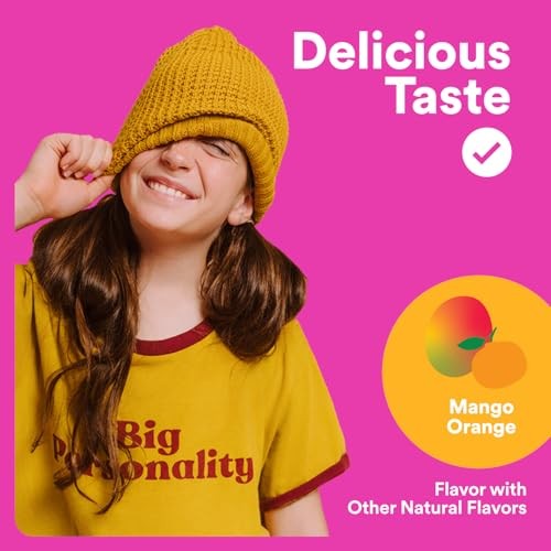 SmartyPants Teen Girl Plus Multivitamin & Omegas Gummies with Vitamin C, D3, B12 & Zinc Mango Orange 60ct