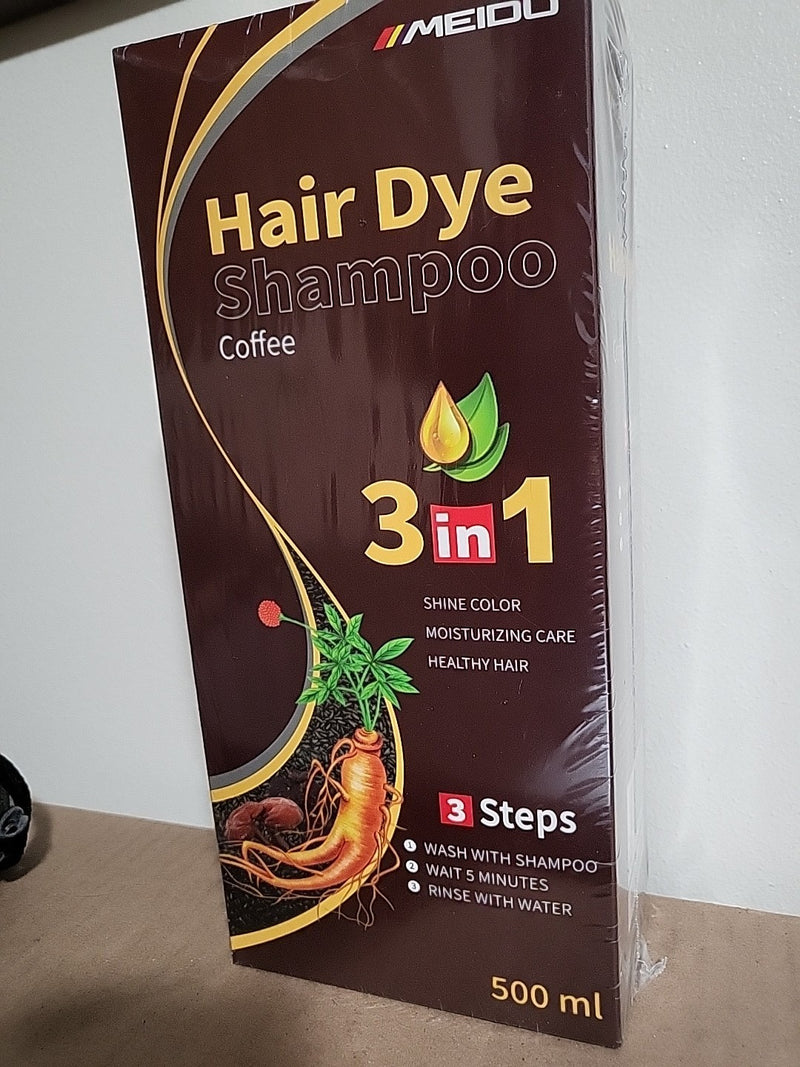 Original MEIDU Hair Dye Color Shampoo - COFFEE 500 ml