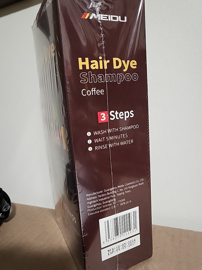 Original MEIDU Hair Dye Color Shampoo - COFFEE 500 ml