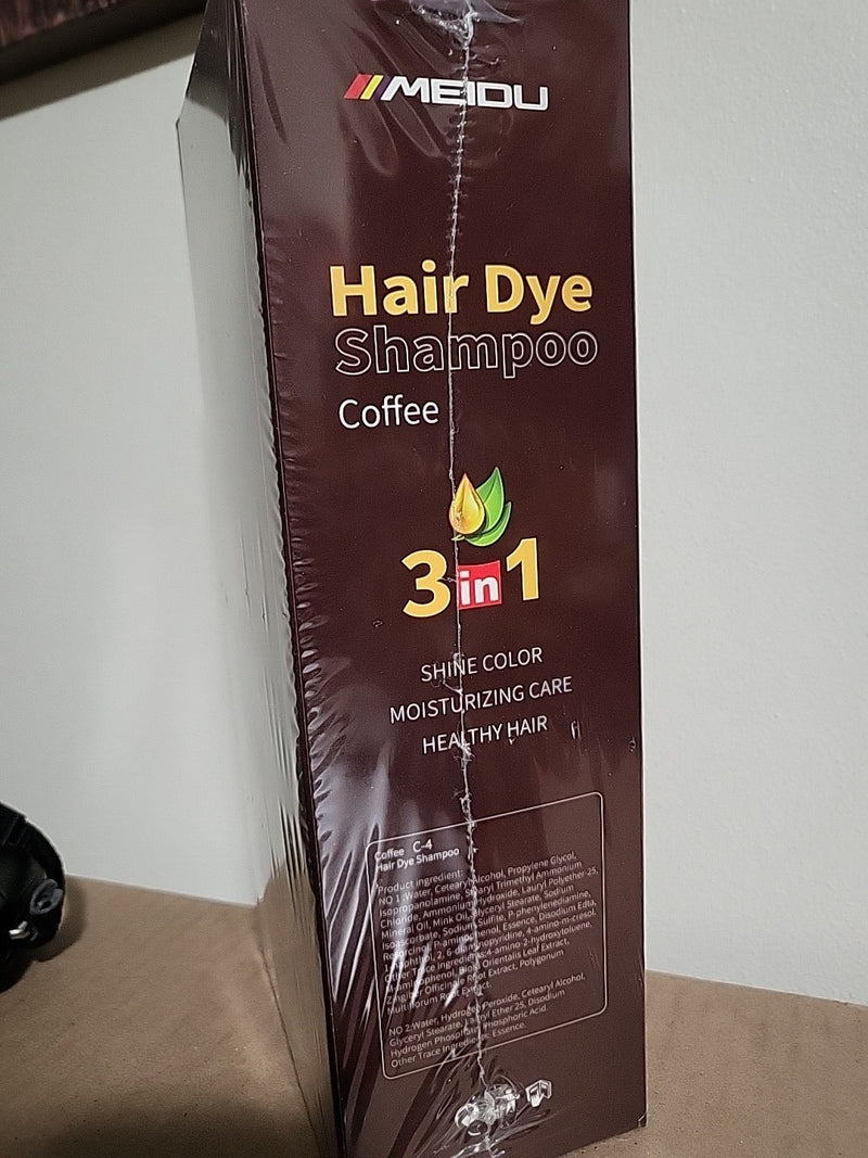 Original MEIDU Hair Dye Color Shampoo - COFFEE 500 ml