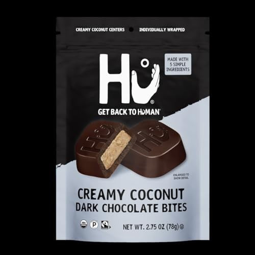 Hu Kitchen Creamy Coconut Dark Chocolate Bites, 2.75 OZ