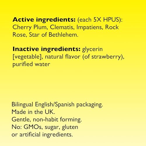 Bach, Rescue® Dropper Kids, Stress Relief, for Ages 2 & up, Strawberry, 0.35 Fl Oz (10 Ml)