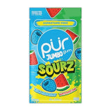 PUR Jumbo SOURZ Gum | Aspartame Free Chewing Gum | 100% Xylitol | Natural Flavor | Sour Blue Raspberry, Sour Watermelon, 20 Pieces (Pack of 1)