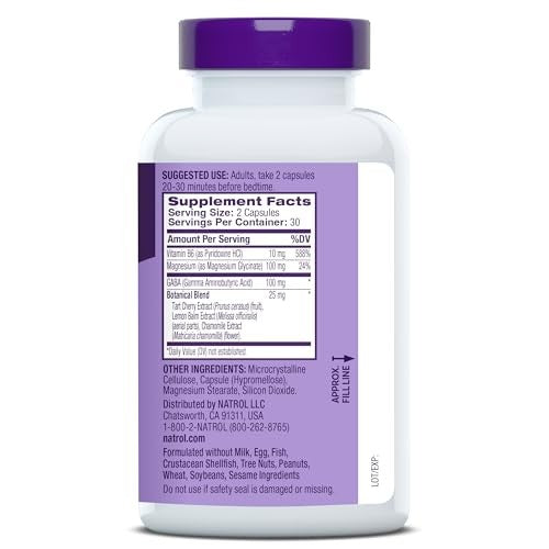 Natrol, Sleep & Restore, Melatonin Free, 60 Capsules