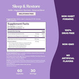 Natrol, Sleep & Restore, Melatonin Free, 60 Capsules