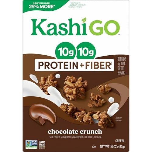 Kashi GO Cereal Protein + Fiber Chocolate Crunch 16 Oz