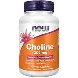 NOW Foods Choline 300 Mg, 100 Veg Capsules
