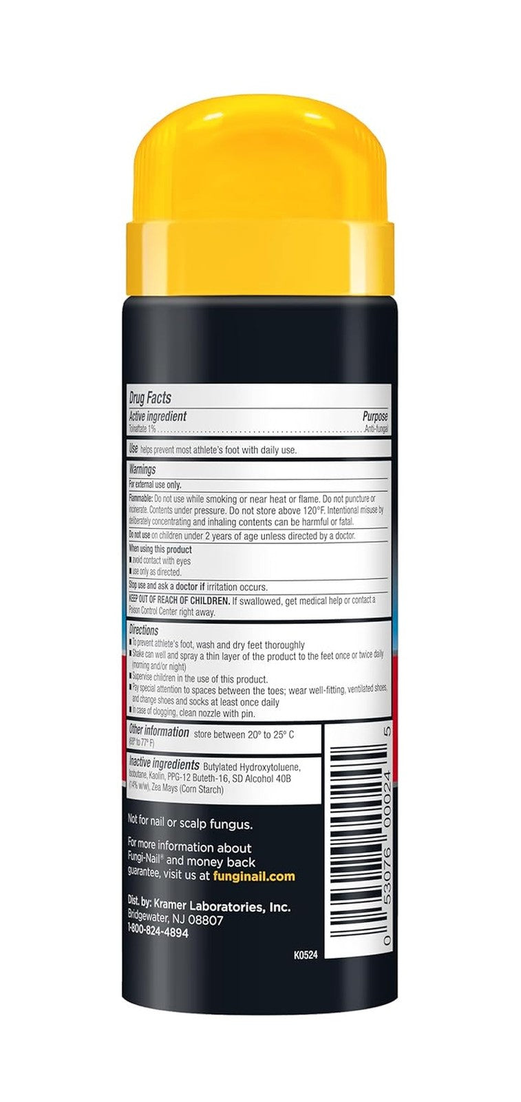 Fungi-Nail Everyday Antifungal Powder Spray, 4.6 OZ