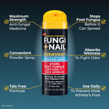 Fungi-Nail Everyday Antifungal Powder Spray, 4.6 OZ