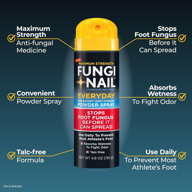 Fungi-Nail Everyday Antifungal Powder Spray, 4.6 OZ