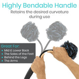 Vive Bendable Loofah on a Stick with Long Handle