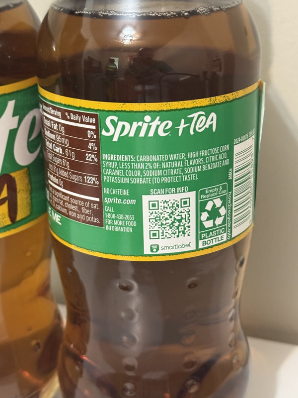 Sprite + TEA Lemon Lime Chill Limited Edition Soda 20 oz