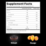 Betteralt Himalayan Pure Shilajit Gummies - 85+ Trace Minerals for Energy & Immunity Mango 60 Gummies