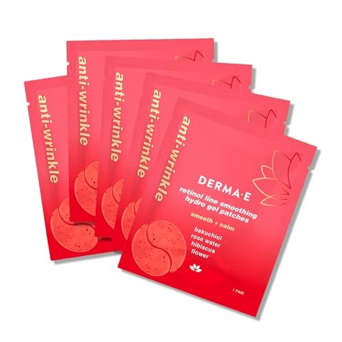 Derma E Anti-Wrinkle Retinol Line Smoothing Hydro Gel Eye Patches, 5 Count