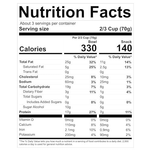 NuTrail 17g Protein Nut Granola Cereal, Honey Nut, No Sugar Added, 8 Oz.