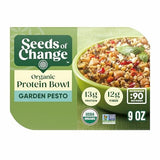 SEEDS of CHANGE Organic Protein Bowl Garden Pesto, Prepared Entrée, Microwave in 90 Seconds, 9 Oz