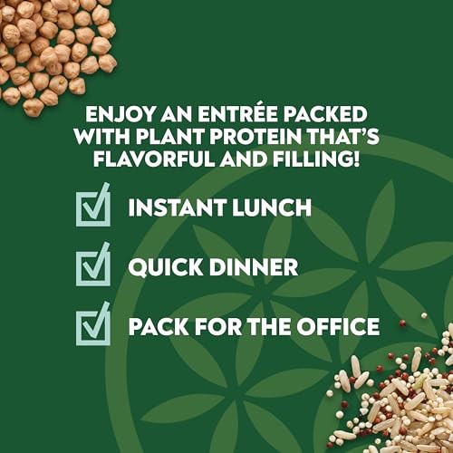 SEEDS of CHANGE Organic Protein Bowl Garden Pesto, Prepared Entrée, Microwave in 90 Seconds, 9 Oz