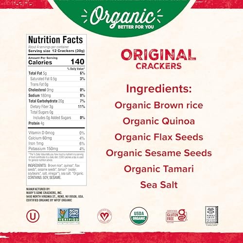 Mary's Gone Crackers Gluten Free Original - 4oz