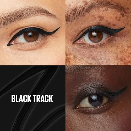 Maybelline Tattoo Studio Dip-Ink Liquid Eyeliner, Black Track, 0.06 fl oz