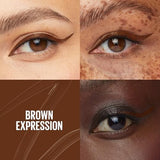 Maybelline Tattoo Studio Dip-Ink Liquid Eyeliner, Brown Expression, 0.06 fl oz