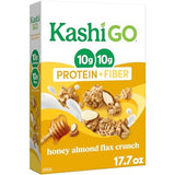 Kashi, GO, Protein + Fiber, Honey Almond Flax Crunch Cereal, 17.7 Oz