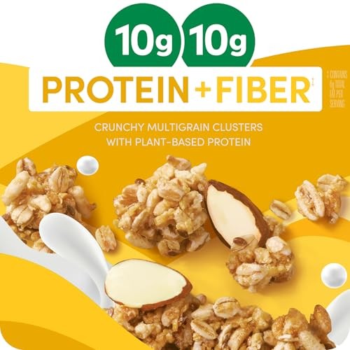 Kashi, GO, Protein + Fiber, Honey Almond Flax Crunch Cereal, 17.7 Oz