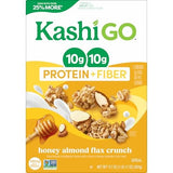 Kashi, GO, Protein + Fiber, Honey Almond Flax Crunch Cereal, 17.7 Oz