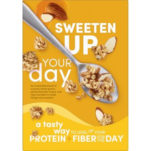 Kashi, GO, Protein + Fiber, Honey Almond Flax Crunch Cereal, 17.7 Oz