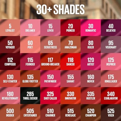 Maybelline SuperStay Matte Ink Liquid Lipstick, Entertainer, 0.17 fl oz