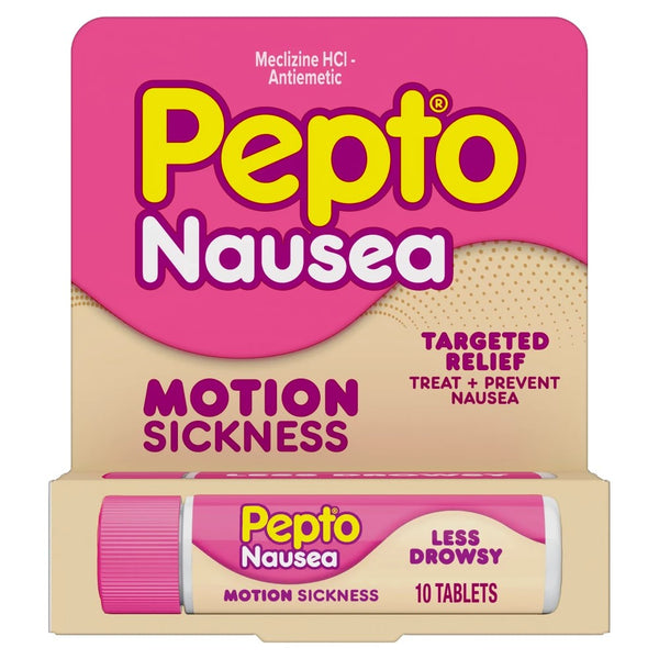 Pepto-Bismol Nausea Motion Sickness Tablets - 10ct