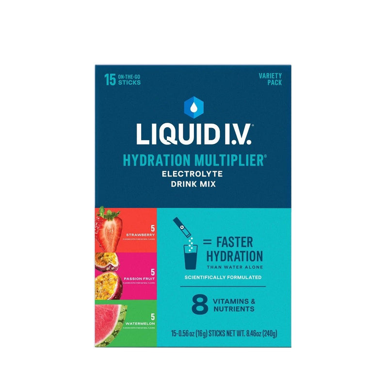 Liquid I. V. Hydration Multiplier Powdered Electrolyte Drink Mix - 15 Pack