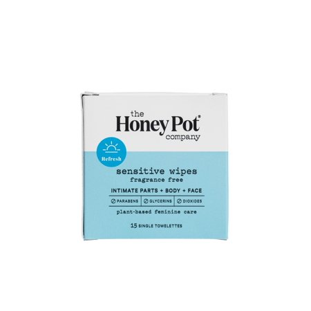 The Honey Pot Company Sensitive Daily Feminine Cleansing Wipes 15ct