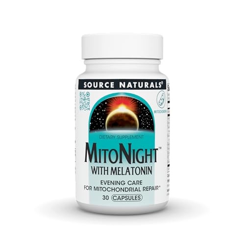 Source Naturals MitoNight™ with Melatonin, Evening Care for Mitochondrial Repair* - 30 Capsules