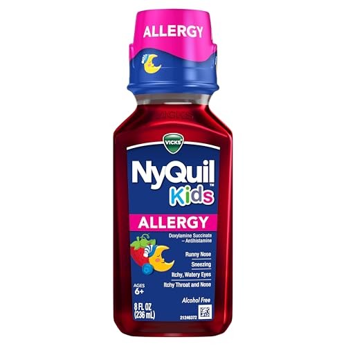 Vicks NyQuil Kids Allergy Liquid, Berry, 8 FL OZ