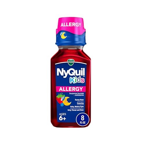 Vicks NyQuil Kids Allergy Liquid, Berry, 8 FL OZ