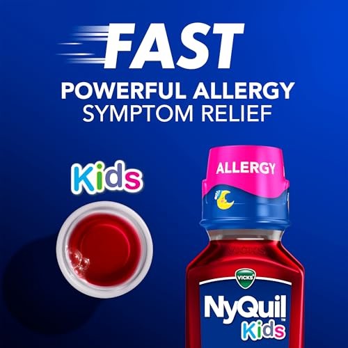 Vicks NyQuil Kids Allergy Liquid, Berry, 8 FL OZ