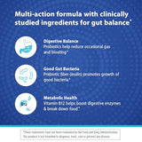 Florastor Digestive and Metabolic Support Probiotic Blend Gummies Peach Lemonade 56 Vegetarian Gummies