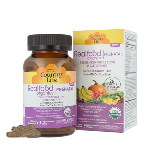 Country Life, Realfood Organics®, Prenatal, 90 Easy-to-Swallow Tablets