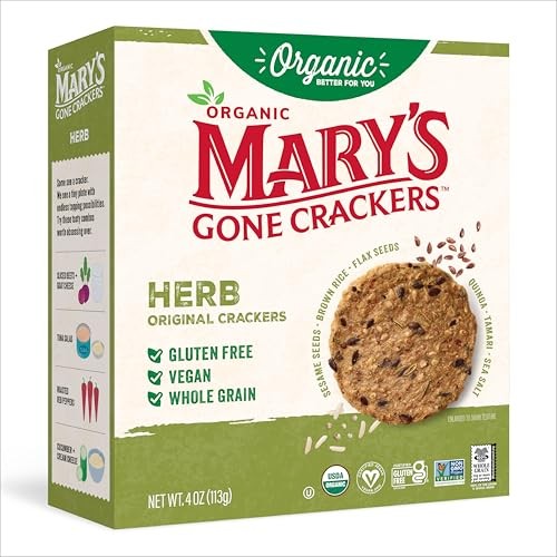 Mary's Gone Crackers Organic Herb Original Crackers Whole Grain, 4 oz
